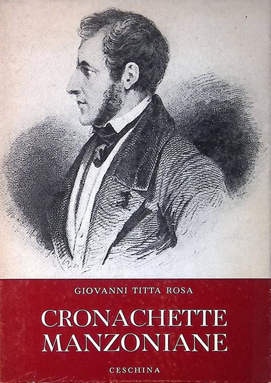 Cronachette manzoniane - Giovanni Titta Rosa - copertina