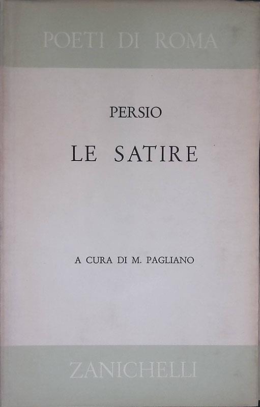 Le satire - A. Flacco Persio - copertina