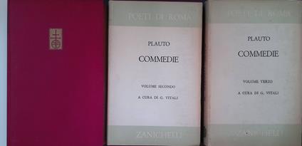 Commedie. TRE VOLUMI - T. Maccio Plauto - copertina
