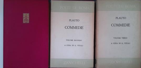 Commedie. TRE VOLUMI - T. Maccio Plauto - copertina