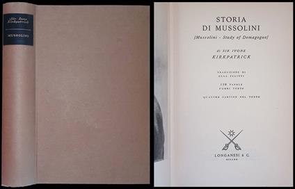 Storia di Mussolini - Ivone Kirkpatrick - copertina