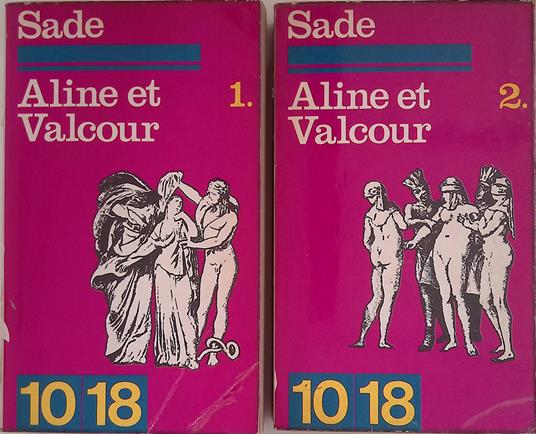 Aline et Valcour. I e II tomo - François de Sade - copertina