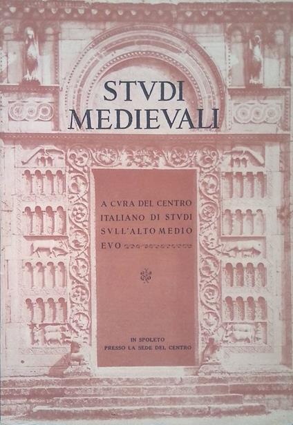 Studi Medievali. 3° serie, anno XII, Fasc. II, dicembre 1971 - copertina