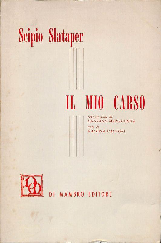 Il mio Carso - Scipio Slataper - copertina