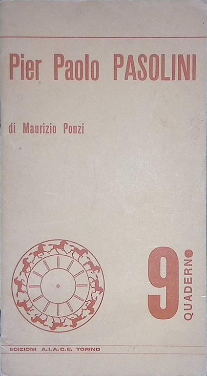 Pier Paolo Pasolini - Maurizio Ponzi - copertina