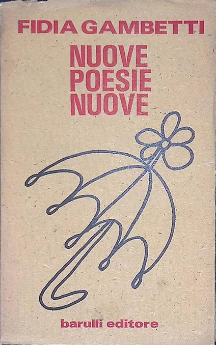 Nuove poesie nuove - Fidia Gambetti - copertina