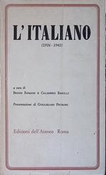 L' italiano. 1926-1942