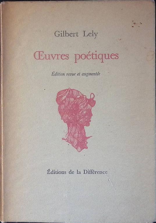 Oeuvres poetiques - Gilbert Lely - copertina