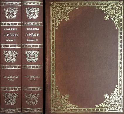 Opere di Giacomo Leopardi. DUE VOLUMI - Giovanni Getto - copertina