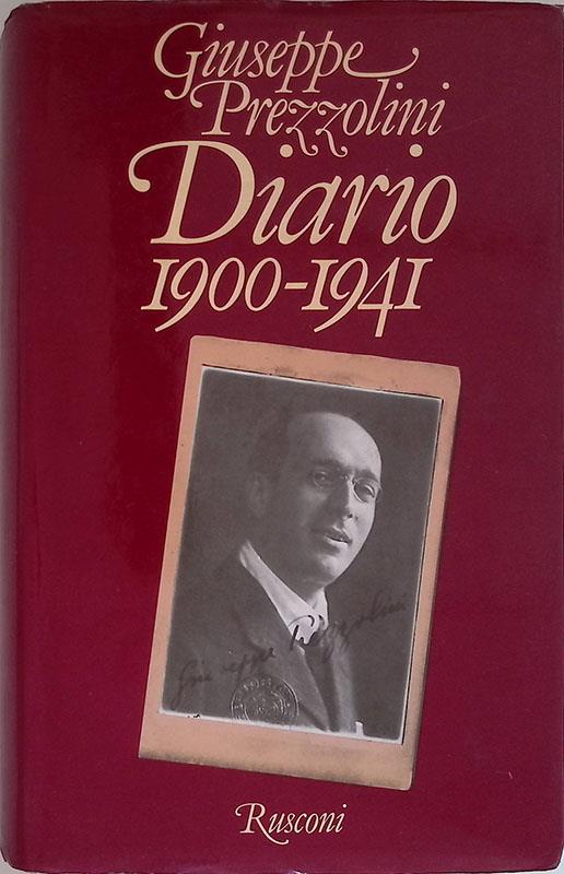 Diario 1900-1941 - Giuseppe Prezzolini - copertina