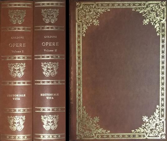 Opere di Carlo Goldoni. DUE VOLUMI - Gianfranco Folena - copertina