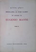 Miscellanea di studi classici in onore di Eugenio Manni. Tomo VI