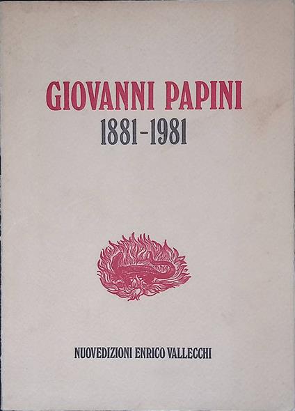 Giovanni Papini 1881-1981 - Marco Marchi - copertina