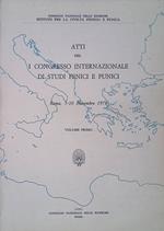 Atti del I Congresso Internazionale di Studi Fenici e Punici. Roma, 5-10 novembre 1979. Volume I