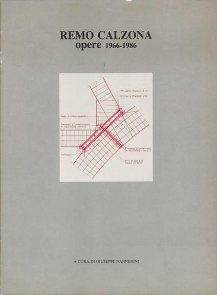 Remo Calzona opere 1966-1986 - Giuseppe Nannerini - copertina