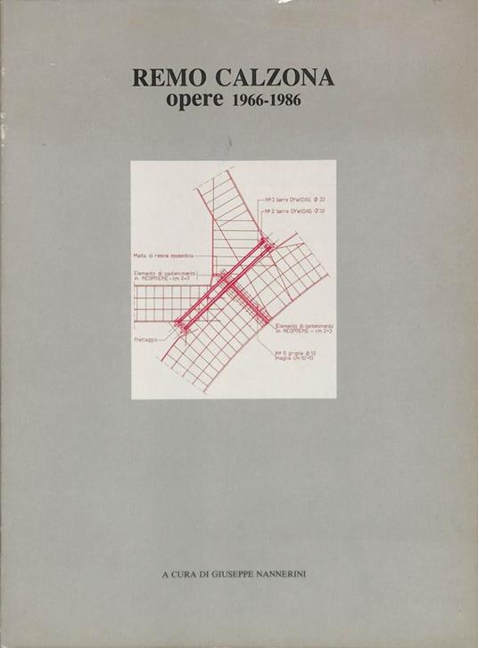 Remo Calzona opere 1966-1986 - Giuseppe Nannerini - copertina