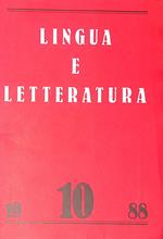 Lingua e letteratura. N. 10, 1988