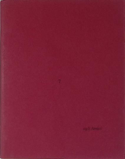 Agli Amici n.7. Scherzi poetici Dino Carlesi. Le parole scendono dal camino. Acquaforte di Danilo Rovai - Dino Carlesi - copertina