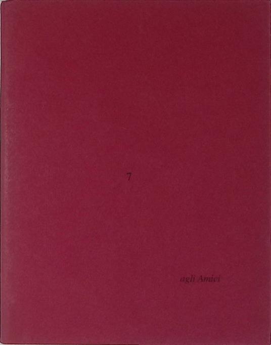 Agli Amici n.7. Scherzi poetici Dino Carlesi. Le parole scendono dal camino. Acquaforte di Danilo Rovai - Dino Carlesi - copertina