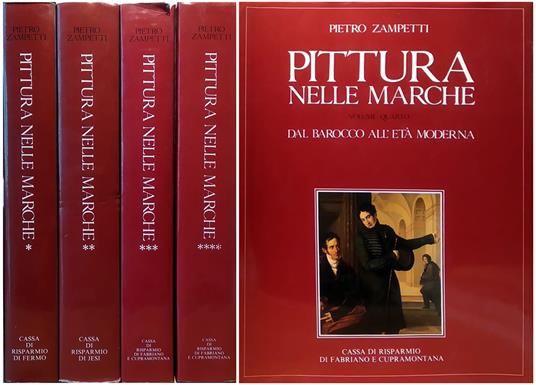 Pittura nelle Marche. 4 volumi - Pietro Zampetti - copertina