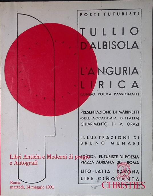 Libri antichi e moderni di pregio e autografi. 14 Maggio 1991 - copertina