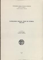 Catalogo delle tesi di storia 1960-1990