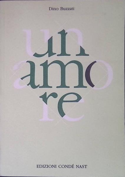Un amore - Dino Buzzati - copertina