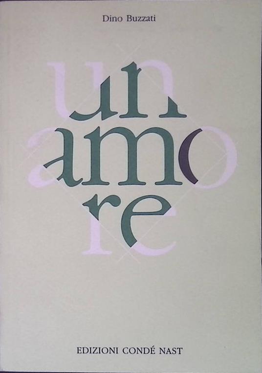 Un amore - Dino Buzzati - copertina