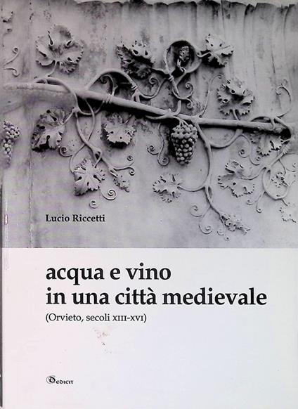Acqua e vino in una città medievale. Orvieto, secoli XIII-XVI - Lucio Riccetti - copertina