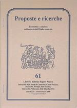 Proposte e ricerche. Economia e società nella storia dell'Italia centrale anno XXXI - n. 61. Per una storia della produzione del tabacco in Italia