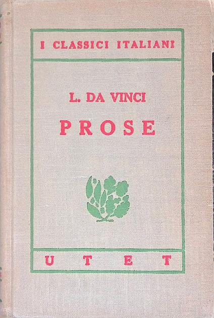 Leonardo da Vinci. Prose - copertina