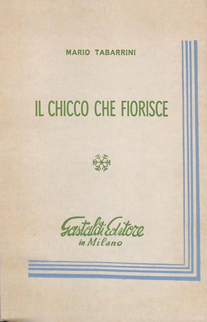 Il chicco che fiorisce - Marisa Tabarrini - copertina