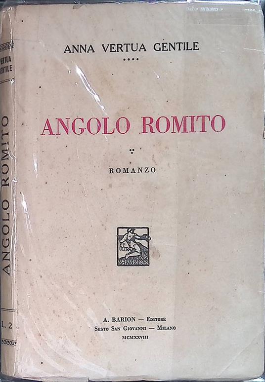 Angolo Romito - Anna Vertua Gentile - copertina