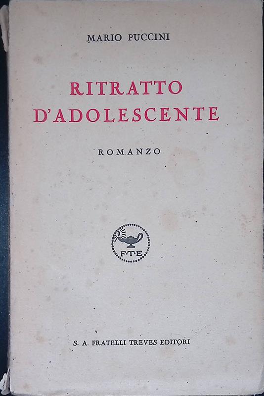 Ritratto d'adolescente - Mario Puccini - copertina