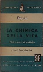 La chimica della vita. Primi elementi di biochimica