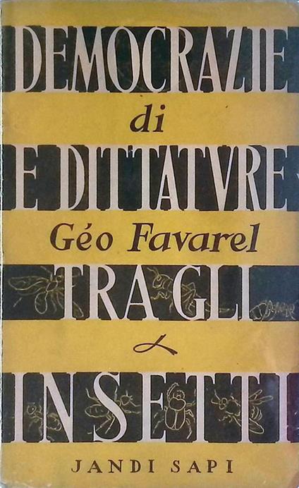 Democrazie e dittature tra gli insetti - copertina