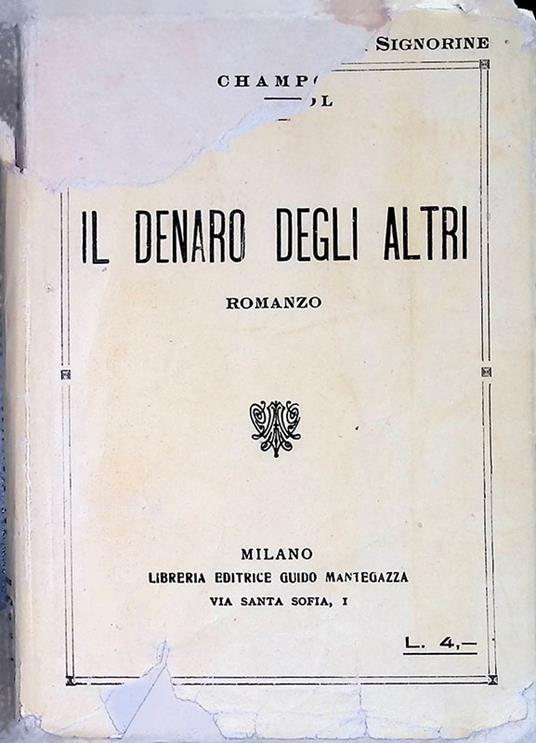 Il denaro degli altri - Champol - copertina