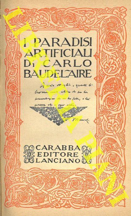 I paradisi artificiali - Charles Baudelaire - copertina