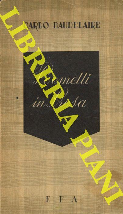 Poemetti in prosa - Charles Baudelaire - copertina