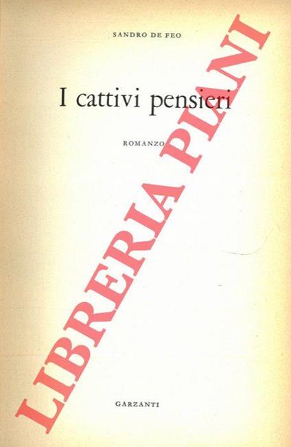 I cattivi pensieri - Sandro De Feo - copertina