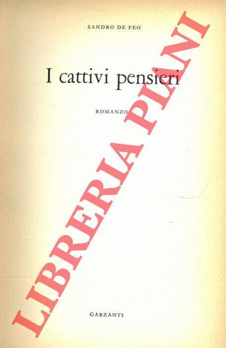 I cattivi pensieri - Sandro De Feo - copertina