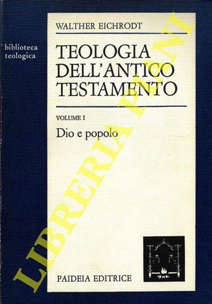 Teologia dell'Antico Testamento - Walther Eichrodt - copertina