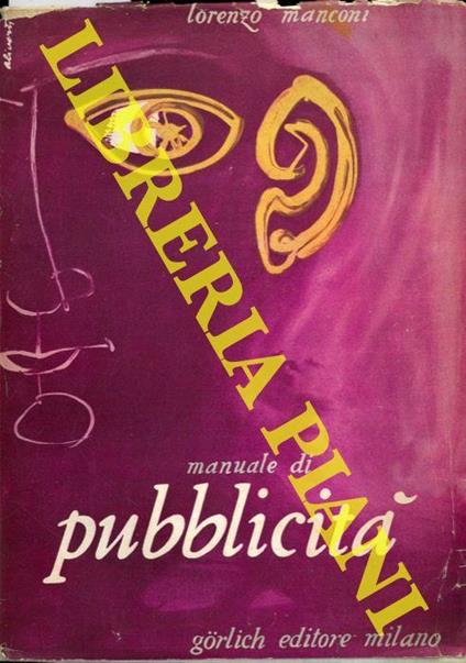 Manuale di pubblicità - Lorenzo Manconi - copertina