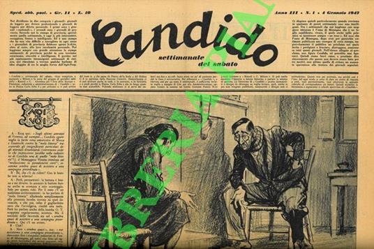 Candido. Settimanale del sabato - Mosca - copertina