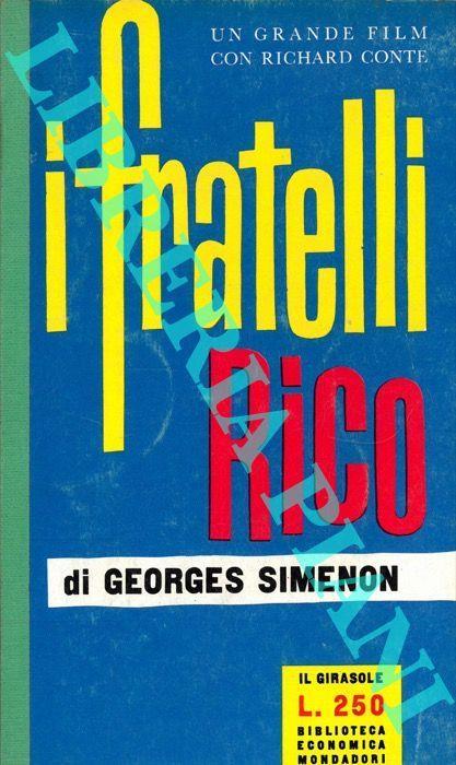 I fratelli Rico - Georges Simenon - copertina