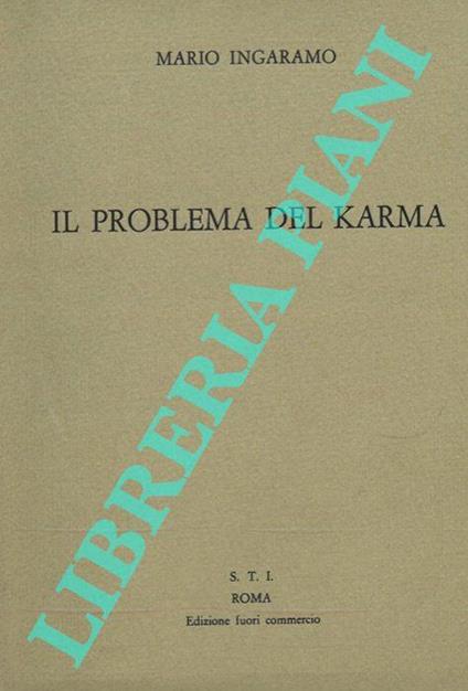 Il problema del karma - Mario Ingaramo - copertina