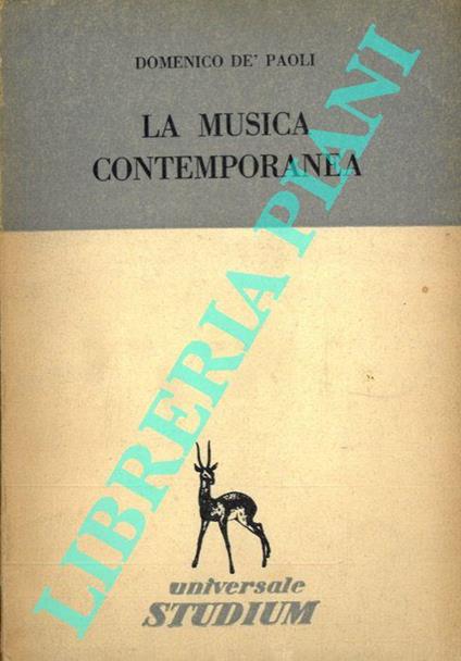 La musica contemporanea - Domenico De Paoli - copertina
