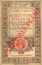 Scrittori italiani. Saggi con notizie e commento ad uso dei licei e delle persone colte. Vol. III. Secolo XVI