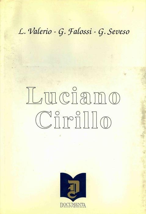 Luciano Cirillo - L. Valerio - copertina