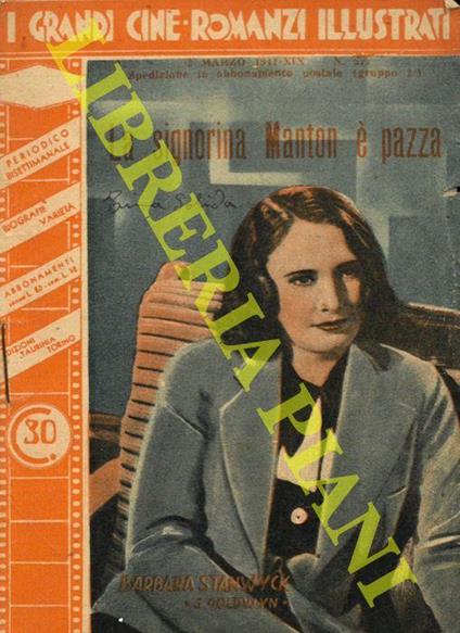 La signorina Manton è pazza - copertina